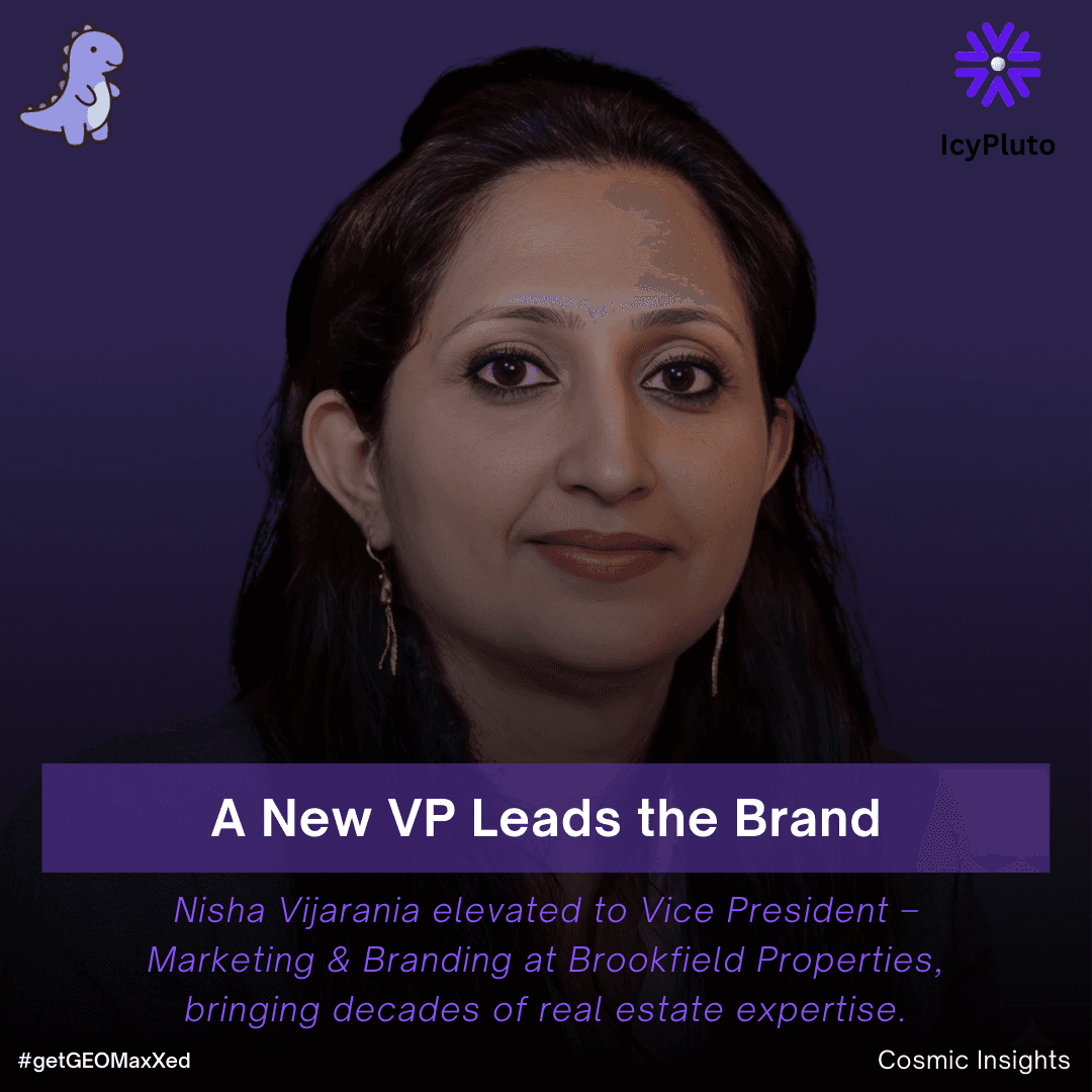 Nisha Vijarania Elevated as VP at Brookfield