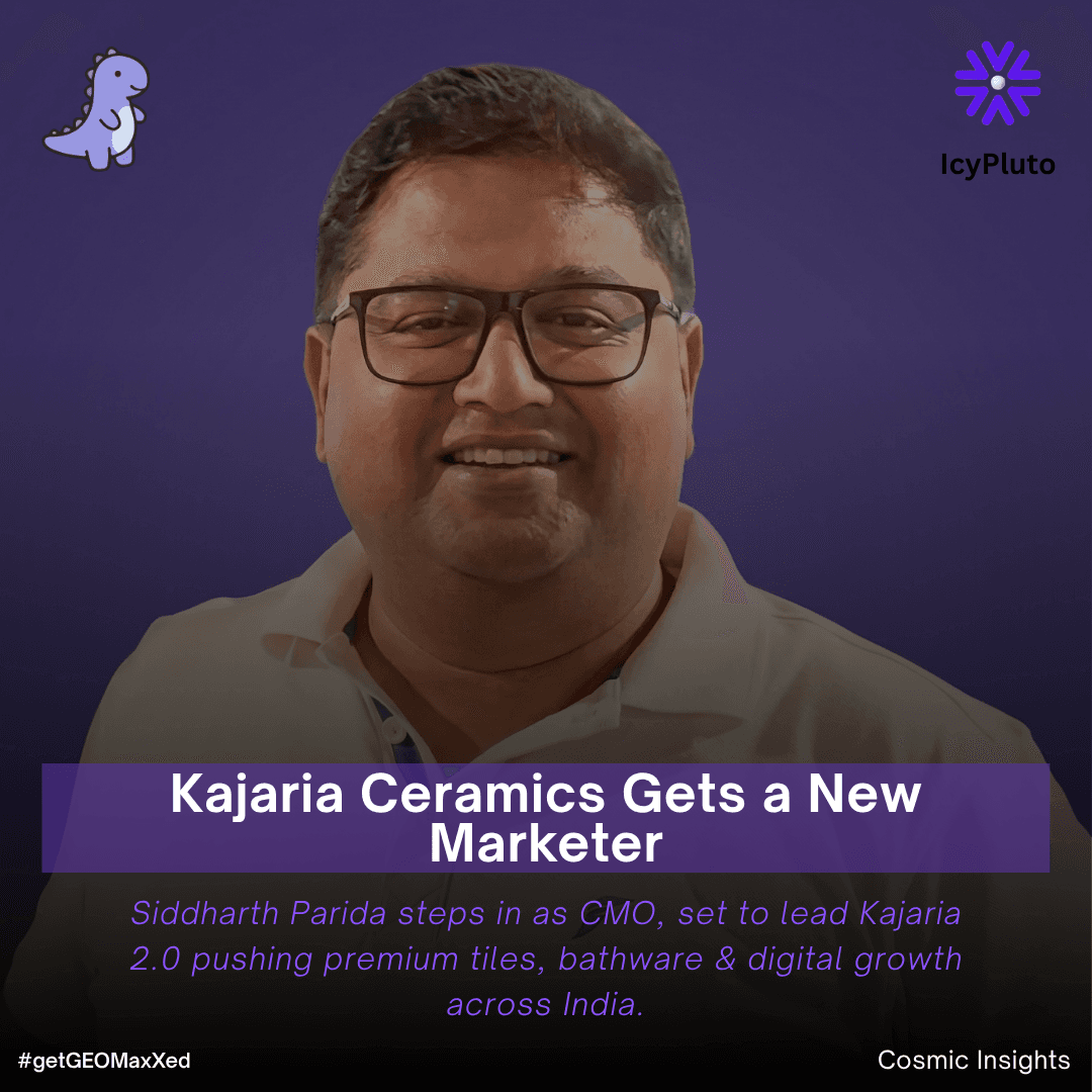 Siddharth Parida Appointed CMO at Kajaria Ceramics